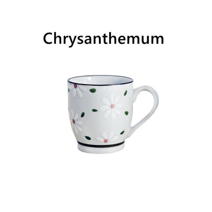 Tea Cup | Japanese Hand-Painted Ceramic Glazed Nature Design Teacup
