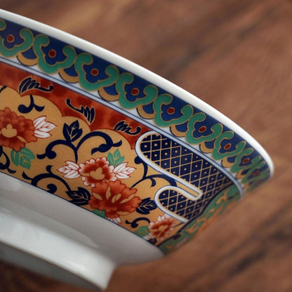 Ramen Bowl | Japanese Mino Ware Imari Handcrafted Imperial Ceramic Bowl