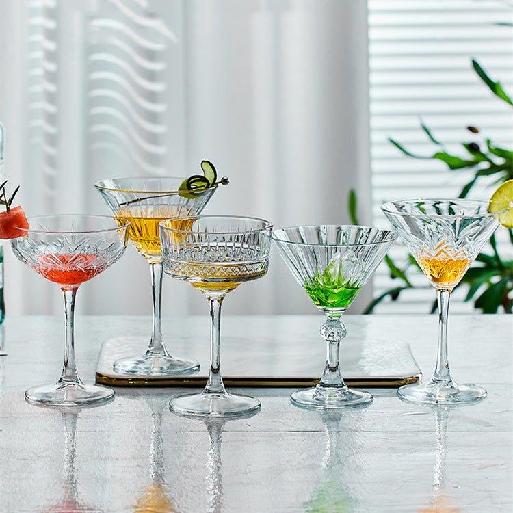 Martini Glasses Set of 2 – Patterned Cocktail Glassware