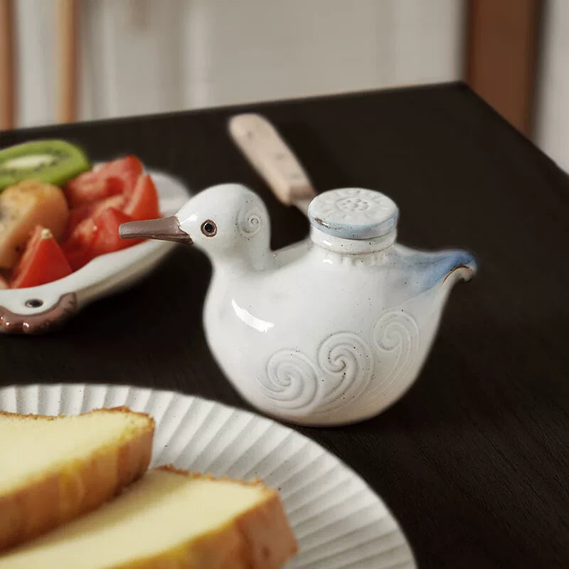 Soy Sauce Dispenser Duck Shape | Seto Ware Ceramic Handcrafted