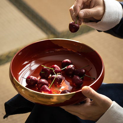 Japanese Lacquer Bowl | Crane Yamanaka Shikki Handcrafted Resin Bowl