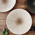 Mino Ware Ceramic Plates – Textured Wrinkled Pottery