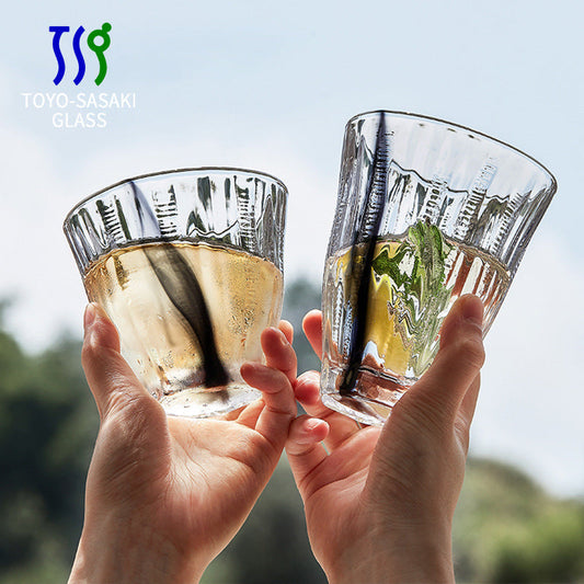 Whiskey Glass | Japanese Hand-Painted Smoke Motif Whiskey Glass
