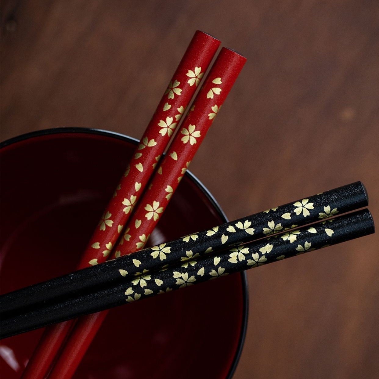 Japanese Lacquer Bowl Set Sakura | Yamanaka Shikki