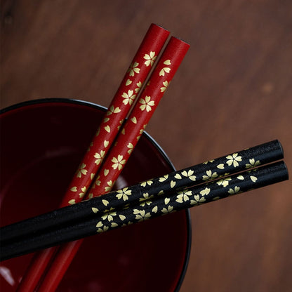 Japanese Lacquer Bowl Set Sakura | Yamanaka Shikki