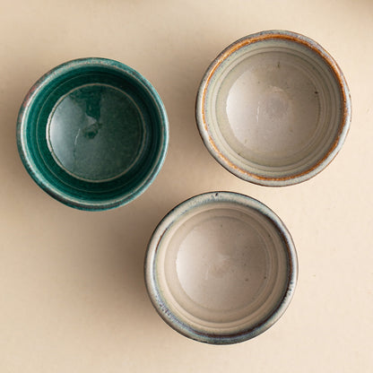 Japanese Tea Cup Set of 5 – Mino Ware Shunji Ceramic Hand-Painted