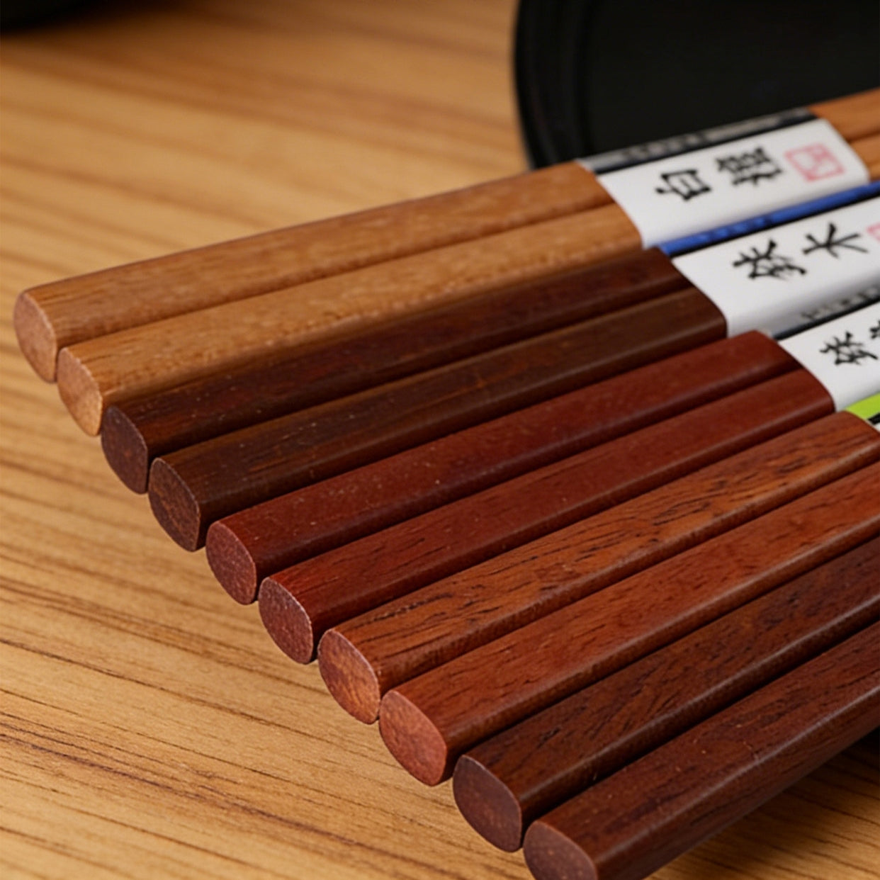 Wooden Chopsticks Set ISHIDA Ki no Aji | 5 Pairs Mixed Wood