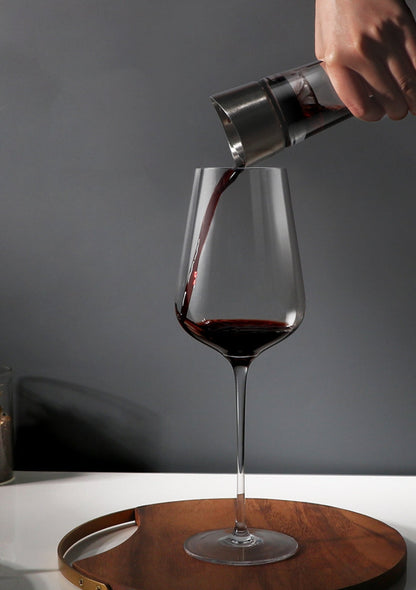 Wine Decanter Waterfall Crystal Glass – Handcrafted Aerating Red Wine Decanter with Cascade Design