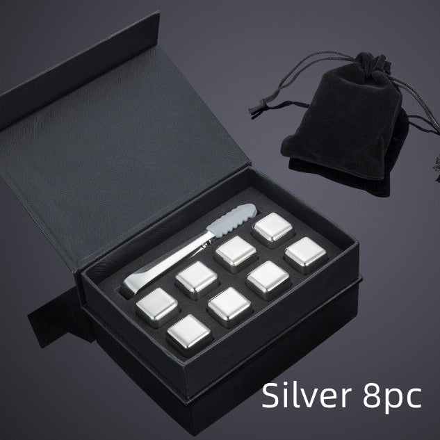 Stainless Steel Ice Cubes Set | Reusable Chilling Stones