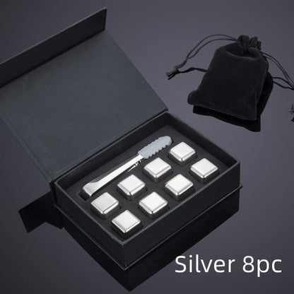 Stainless Steel Ice Cubes Set | Reusable Chilling Stones