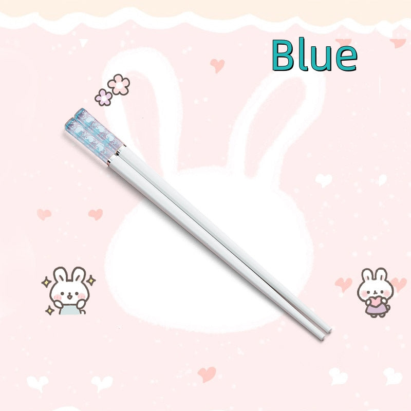 Kids Chopsticks with Case – Bunny Design Children Training Chopsticks BPA-Free