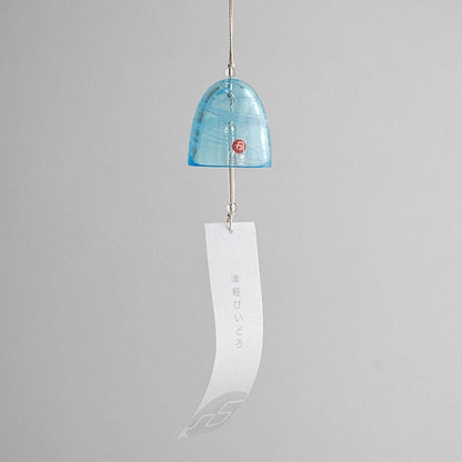 Glass Wind Chime Handcrafted Japanese Aderia Hand-Blown Hand-Painted Furin Home Decor Gift Made in Japan