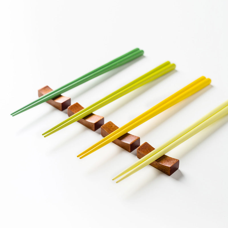Chopsticks Set of 12 | Rainbow Anti-Slip Wooden Japanese Chopsticks