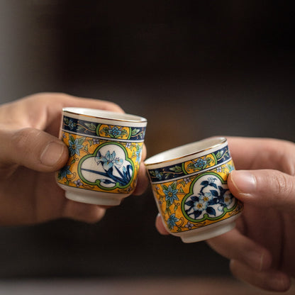 Ceramic Sake Set | Mino Ware Tokkuri & 2 Ochoko Handcrafted