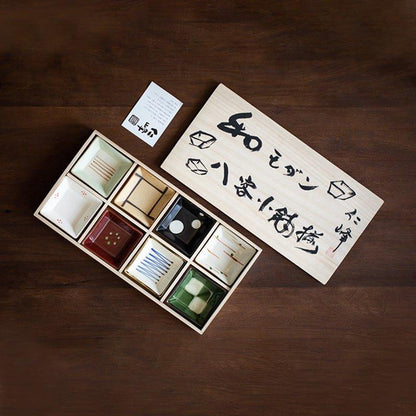 Ceramic Tea Cup Set Awasaka Handcrafted Rustic Japanese Coarse Ceramic Teacup Mini Plate Wooden Box Made in Japan