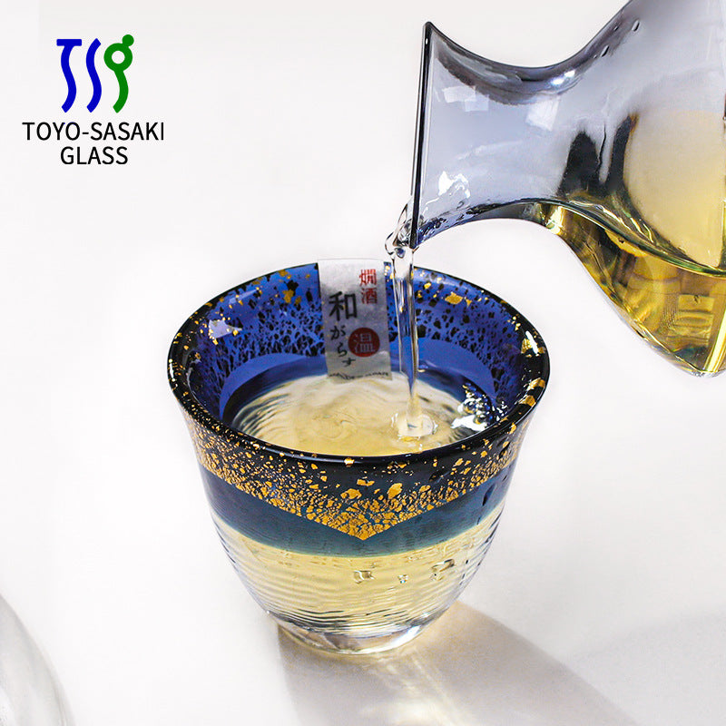 Sake Cup Japanese Gold Foil Crystal Glass – Toyo-Sasaki Kogei