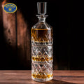 Whisky Decanter Set Bohemia Crystal Stackable Cut Crystal Whisky Decanter Glasses Czech Crystal Bar Gift Set