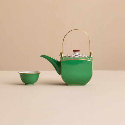 Japanese Ceramic Tea Set Jade Green | Zensho Teapot