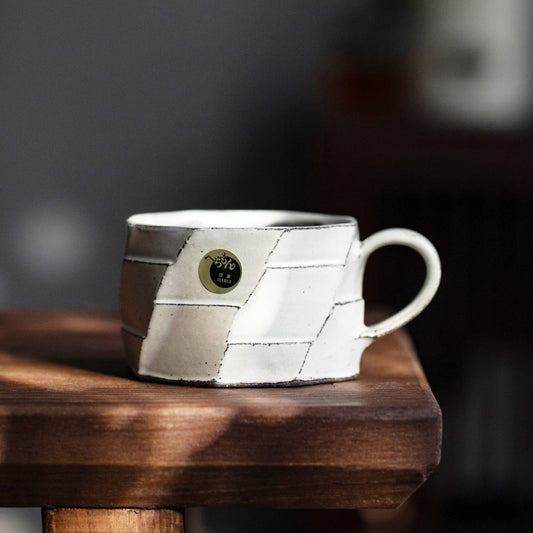 Ceramic Coffee Mug Wabi-Sabi | Shigaraki Ware Handcrafted