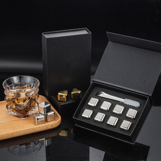 Stainless Steel Ice Cubes Set | Reusable Chilling Stones