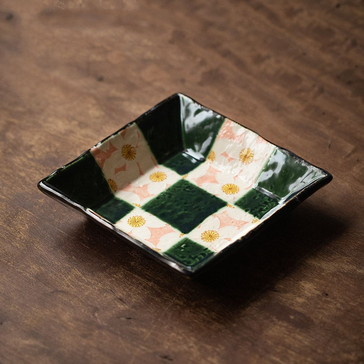 Ceramic Coffee Cup Set – Mino Ware Oribe Sakura Hand-Painted