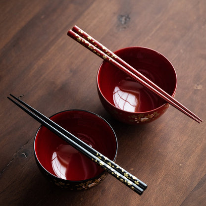 Japanese Lacquer Bowl Set Sakura | Yamanaka Shikki