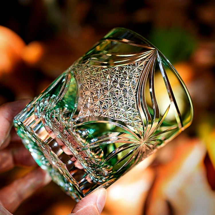Whiskey Glass Edo Kiriko Lepidoptera – Japanese Cut Crystal Butterfly Tumbler