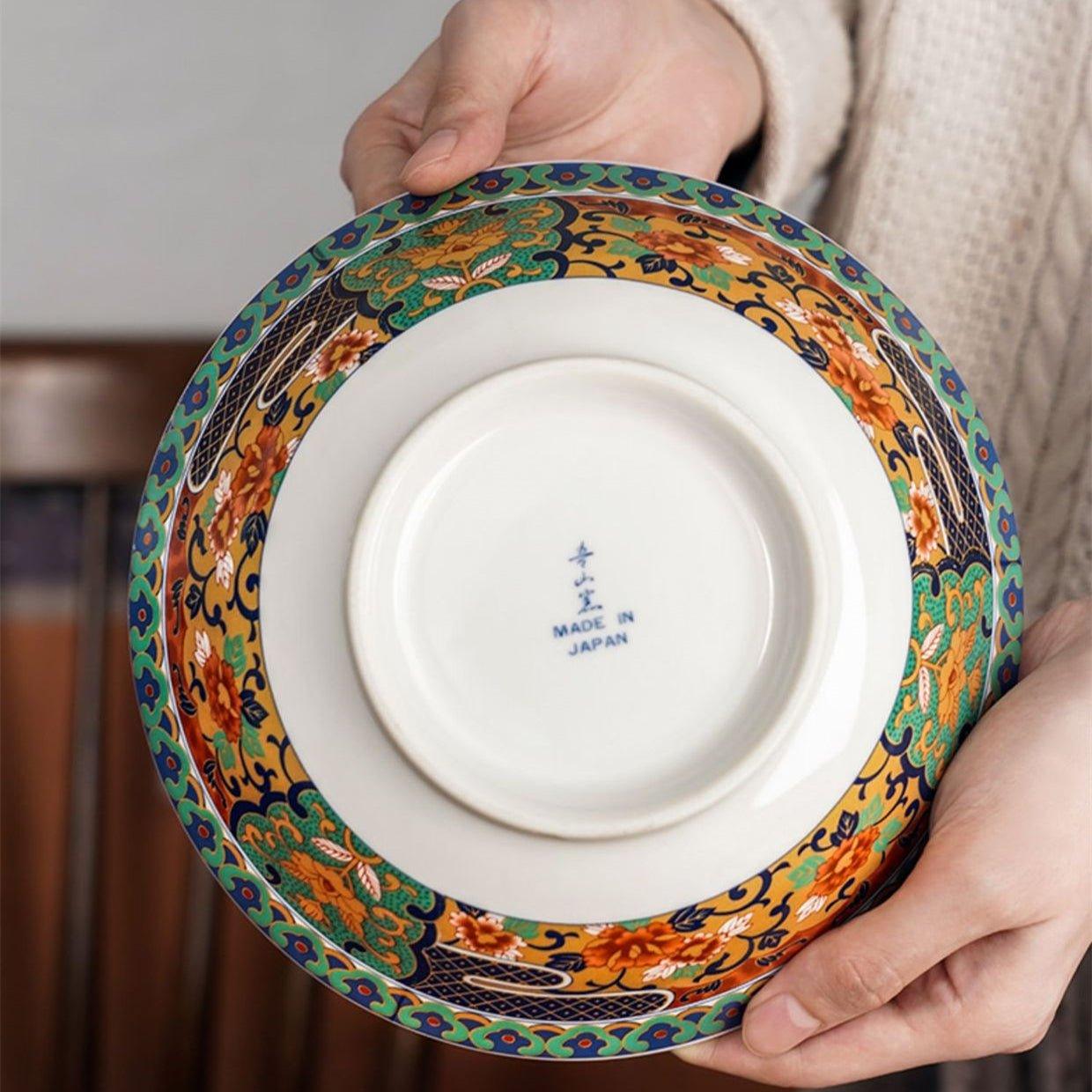 Ramen Bowl | Japanese Mino Ware Imari Handcrafted Imperial Ceramic Bowl