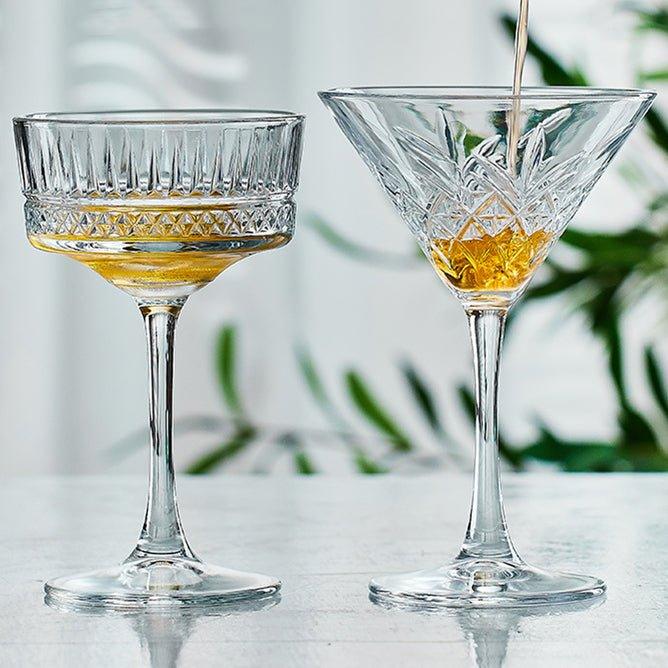 Martini Glasses Set of 2 – Patterned Cocktail Glassware