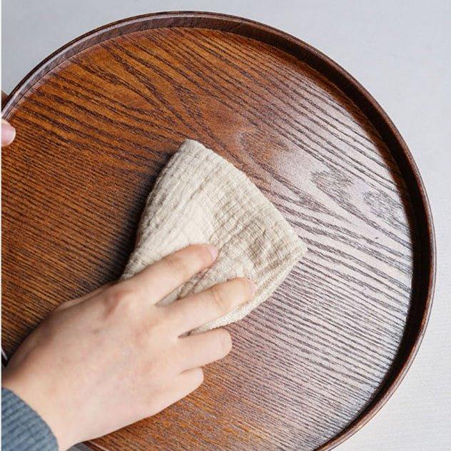 Willow Wood Tray Japanese Circular Round Serving Small Medium Large Moon