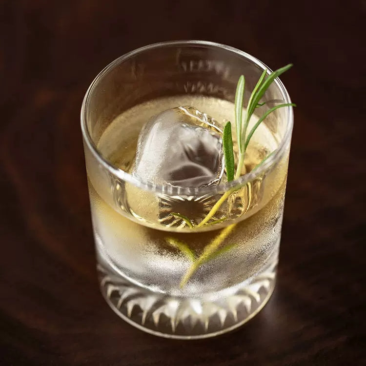 Whiskey Glass Set of 6 | Glacier Wide-Bowl Japanese Tumblers