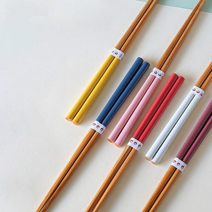 Bamboo Chopsticks Set of 6 Pairs – Multi-Color Gift Box