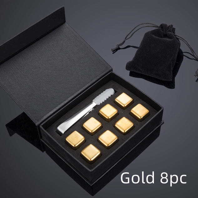 Stainless Steel Ice Cubes Set | Reusable Chilling Stones