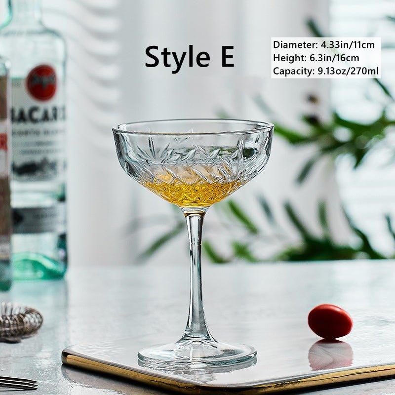 Martini Glasses Set of 2 – Patterned Cocktail Glassware