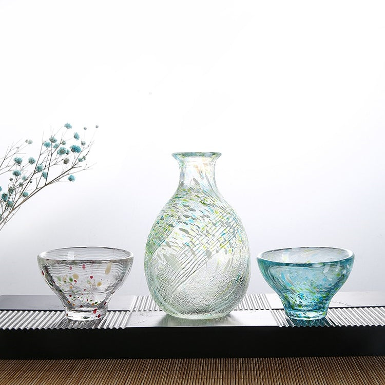 Sake Set Glass – Seasonal Handcrafted Flagon & Cup Collection
