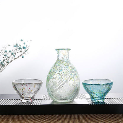 Sake Set Glass – Seasonal Handcrafted Flagon & Cup Collection