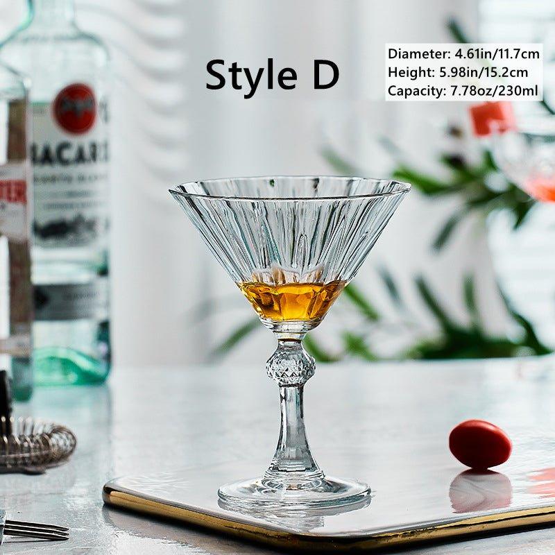 Martini Glasses Set of 2 – Patterned Cocktail Glassware