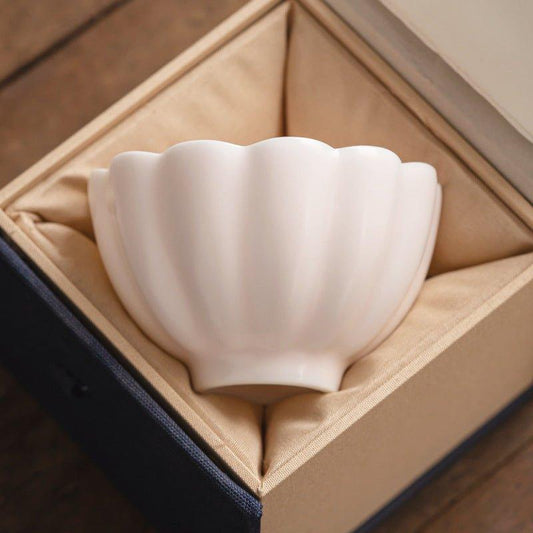 Tea Cup Ceramic Handcrafted Embedded Rose with Saucer Artisan