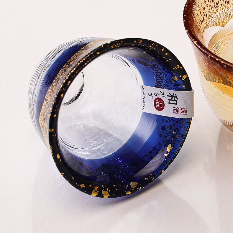 Sake Cup Japanese Gold Foil Crystal Glass – Toyo-Sasaki Kogei