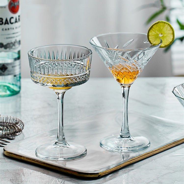 Martini Glasses Set of 2 – Patterned Cocktail Glassware