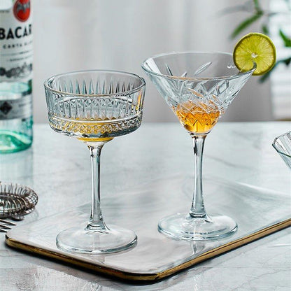 Martini Glasses Set of 2 – Patterned Cocktail Glassware
