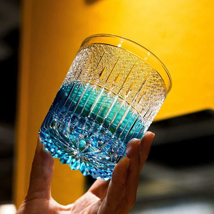 Whiskey Glass Stellar Nexus – Edo Kiriko Handcrafted Crystal
