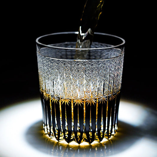 Whiskey Glass Stellar Nexus – Edo Kiriko Handcrafted Crystal