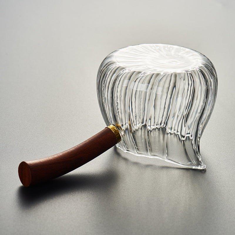 Glass Pot Wooden Handle Stovetop Borosilicate Clear Cooking Pot