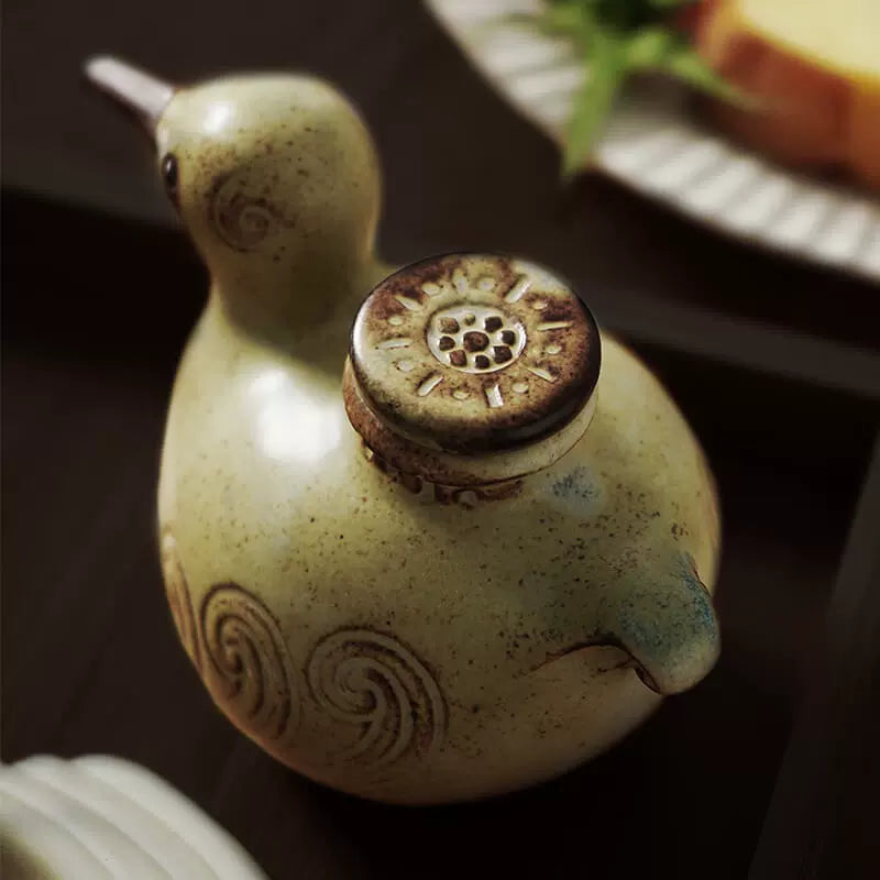 Soy Sauce Dispenser Duck Shape | Seto Ware Ceramic Handcrafted
