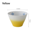 Ceramic Conical Bowl Arita Ware Japanese Handcrafted Gradient Ombre Serving and Decorative Bowl
