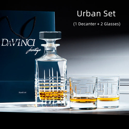 Whiskey Glasses Set Davinci Italian with Decanter – Made in Italy | Urban, Skultura, Touch & Grosseto