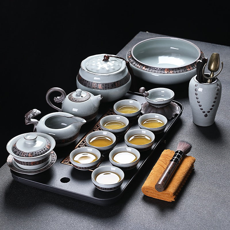 Ruyao Tea Set Ice Crack Glaze | Style A & B Gift Box