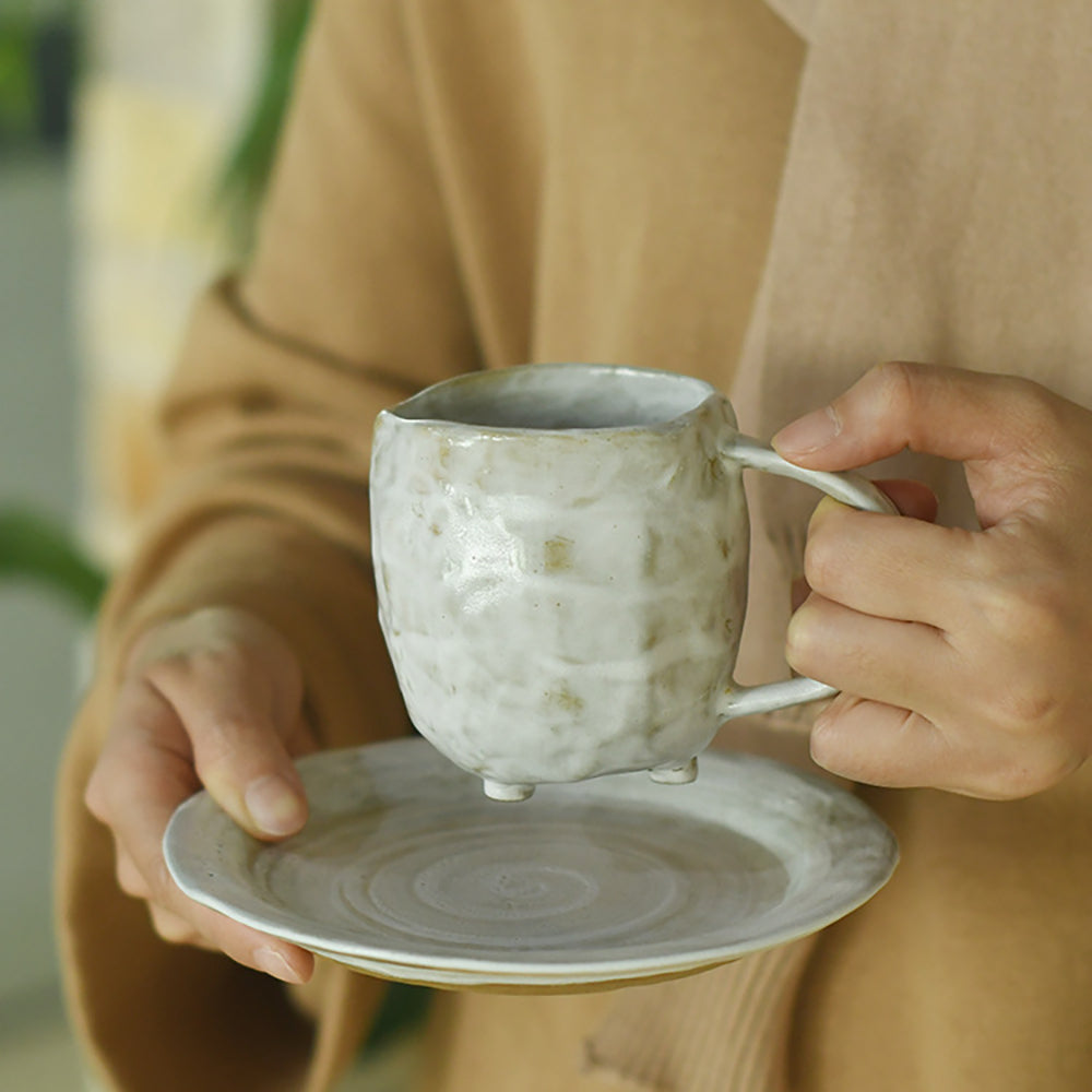 Ceramic Tea Mug with Infuser & Lid – 360ml Loose Leaf Cup