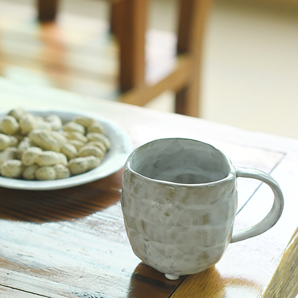 Ceramic Tea Mug with Infuser & Lid – 360ml Loose Leaf Cup